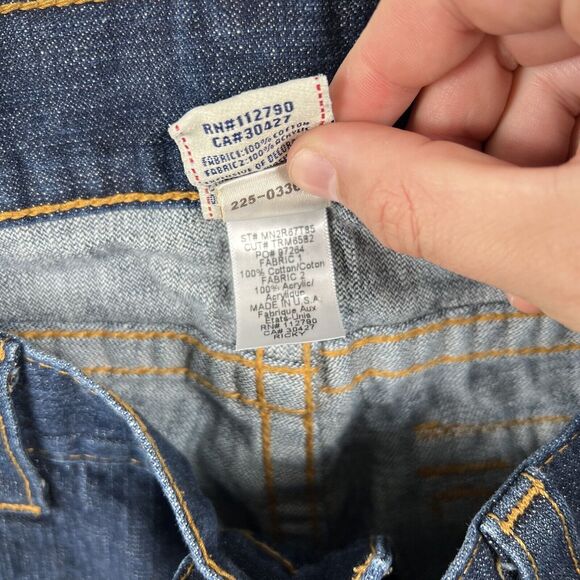 True Religion Jeans Men’s 42x34 Blue Straight Leg Colorful Striped Pocket Flap - Picture 16 of 16